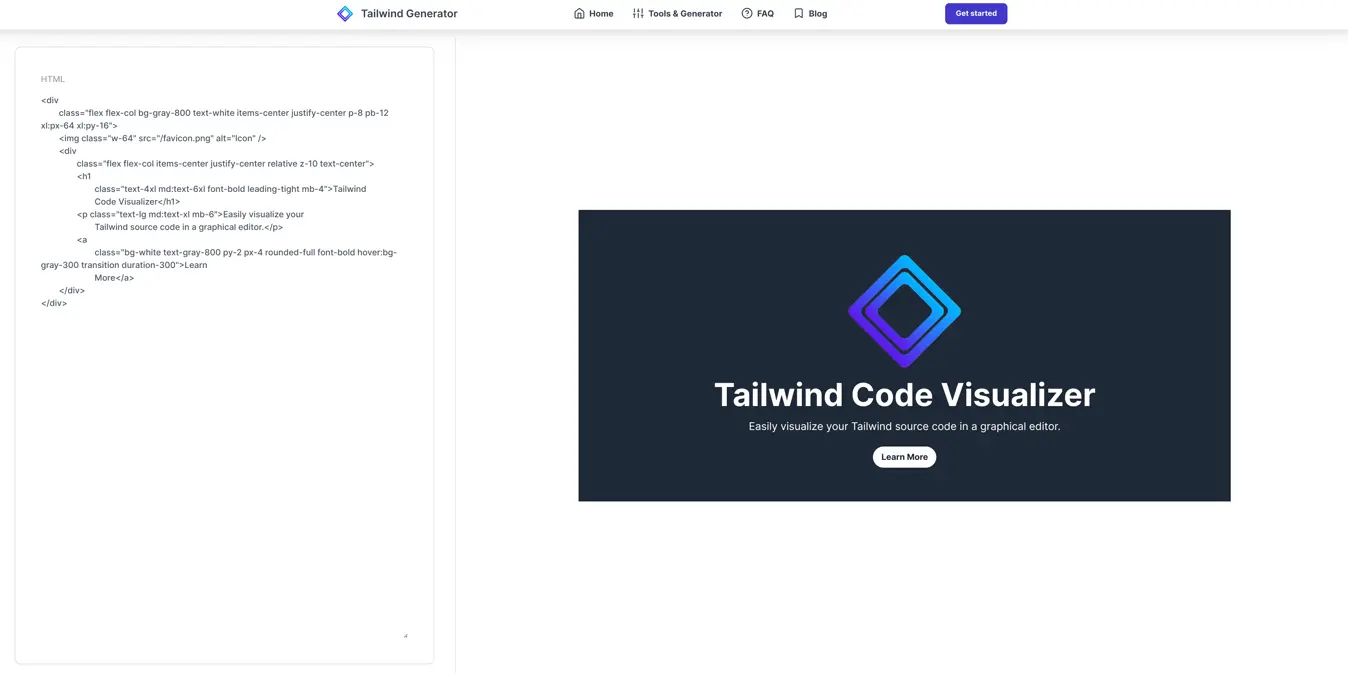 Tailwind Code Visualizer Preview